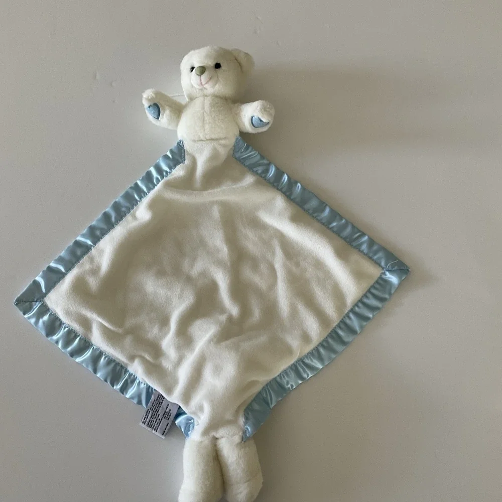 Crazy Mountain‎ Imports My Name Is Hugs White Teddy Bear Baby Security Blanket